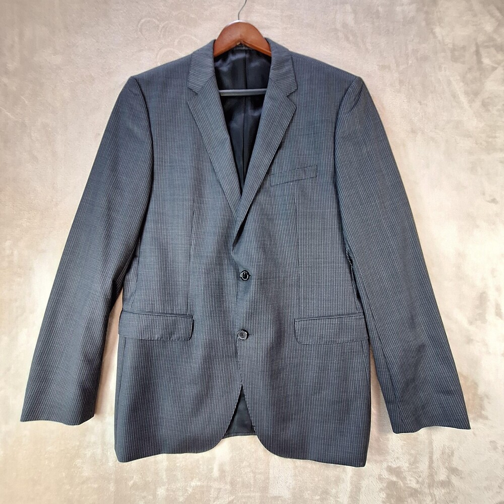 Hugo Boss Blazer Mens 42L Gray The James3 HM Double Vent Sport Coat Jacket
